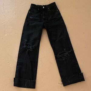 Zara trf wide leg high rise jean. Size 4